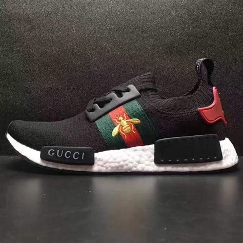 adidas nmd r2 triple black x gucci|adidas x gucci shoes.